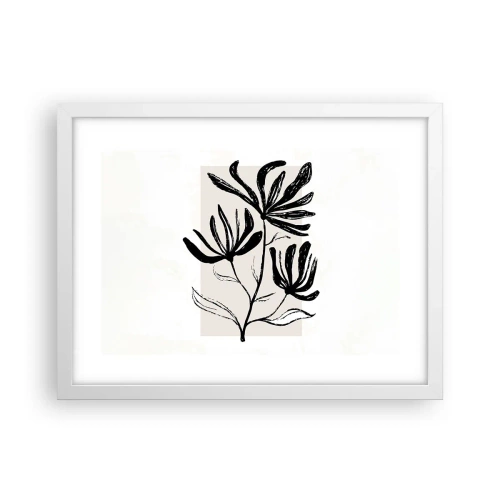 Poster in einem weißen Rahmen - Skizze für das Herbarium - 40x30 cm