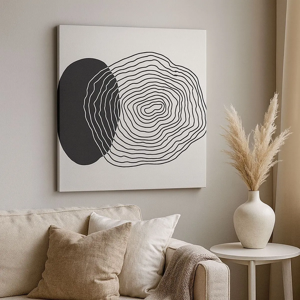 Bild auf Leinwand - Leinwandbild - Dauer und Schwingung - 30x30 cm