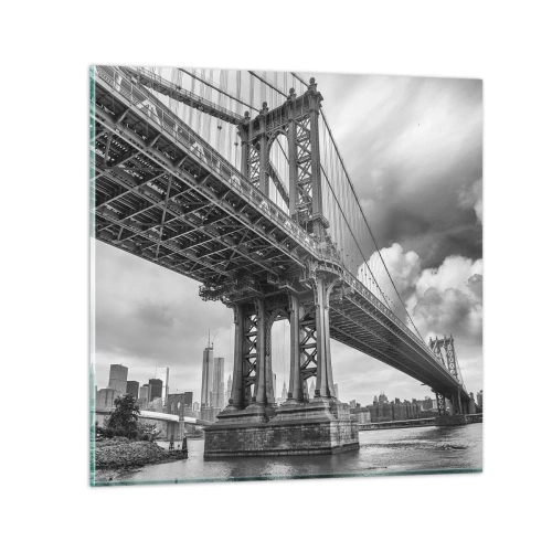 Glasbild - Bild auf glas - Ins Herz der Stadt - 70x70 cm