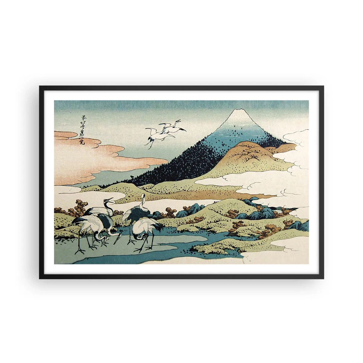 Poster in einem schwarzem Rahmen - Im japanischen Geist - 91x61 cm