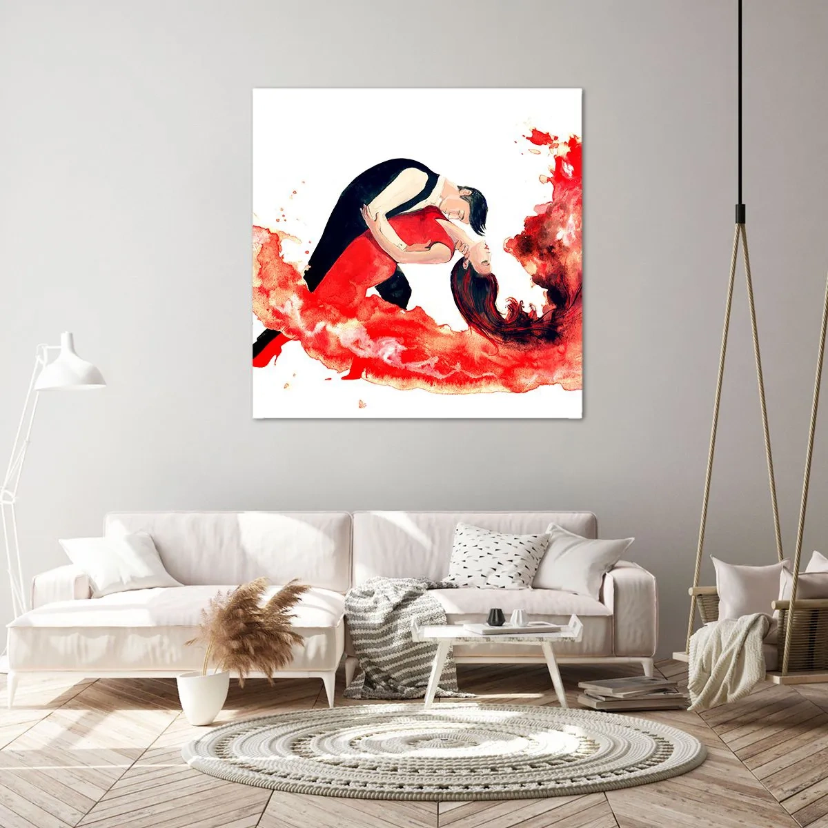 Bild auf Leinwand - Leinwandbild - Tango - eine sinnliche Welle - 40x40 cm