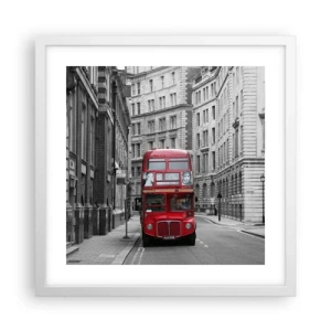 Poster in einem weißen Rahmen - Der Alltag muss nicht grau sein - 40x40 cm