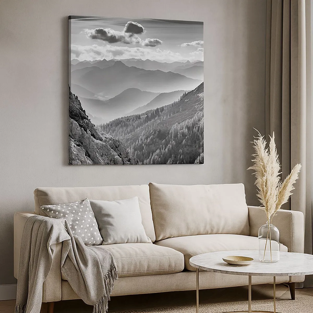 Bild auf Leinwand - Leinwandbild - Bis zum Horizont - 30x30 cm