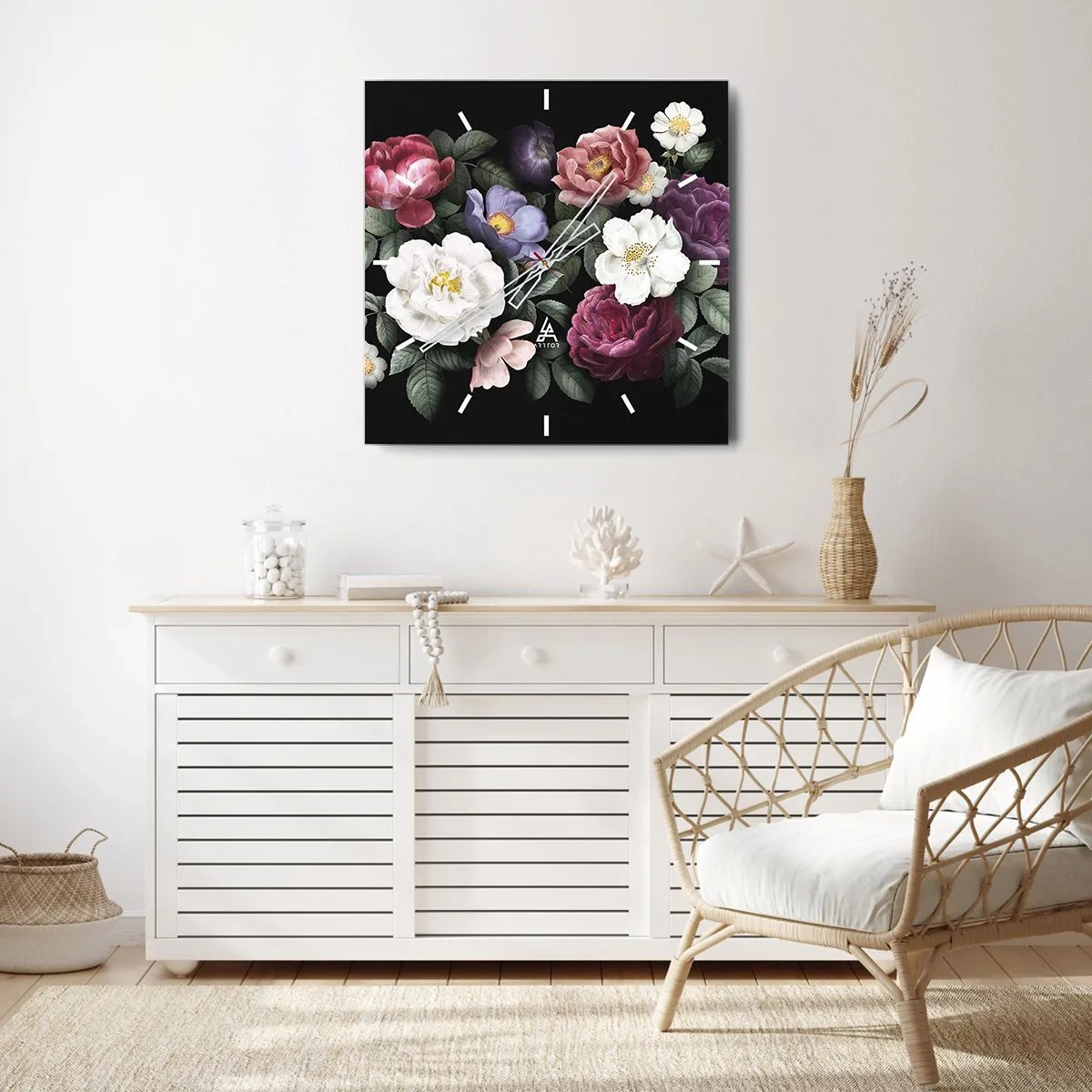 Wanduhr - Glasuhr - Aus dem Englischen Garten - 40x40 cm