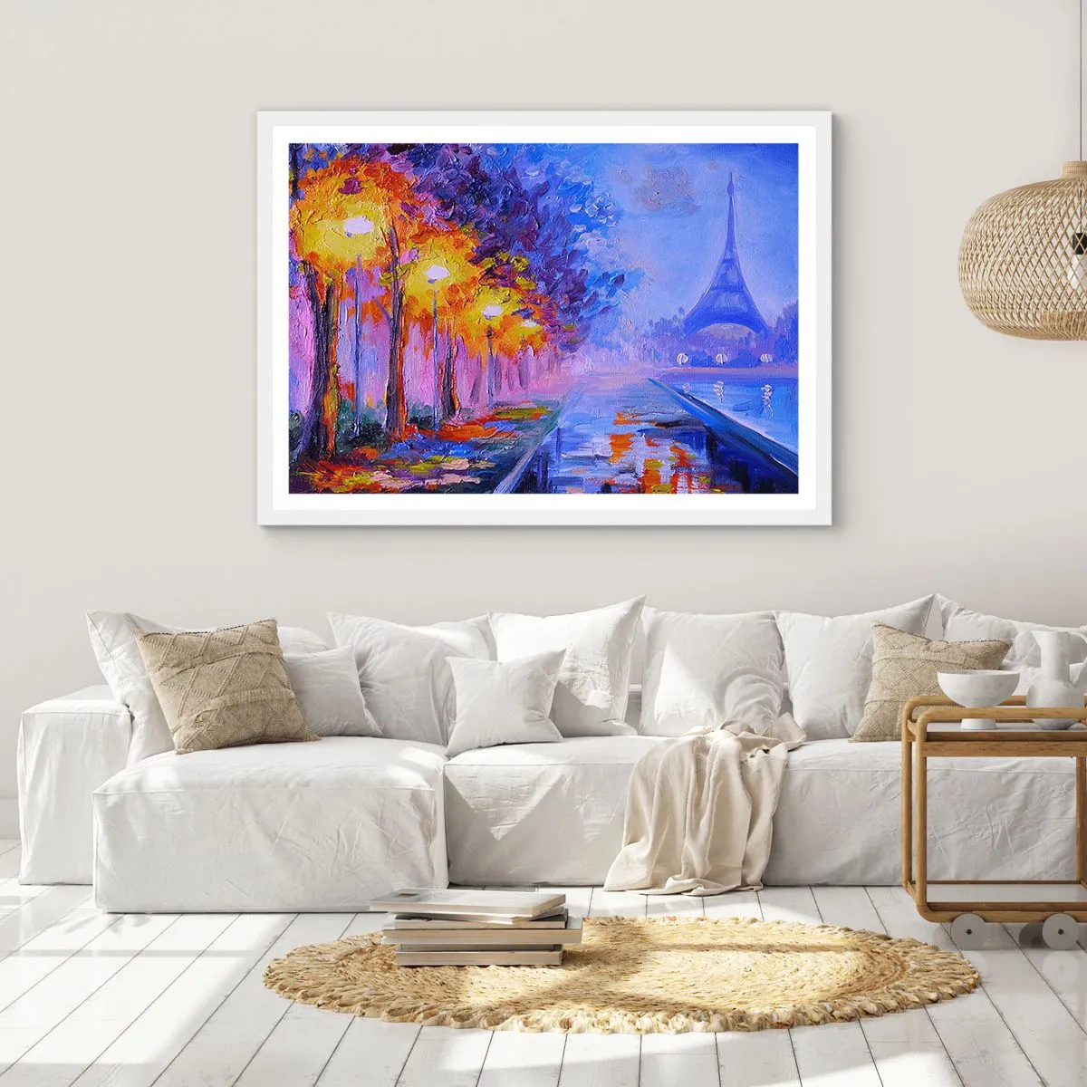 Poster in einem weißen Rahmen - Ein Traumspaziergang - 70x50 cm