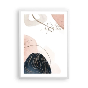 Poster in einem weißen Rahmen - Alles fließt - 50x70 cm