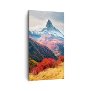 Bild auf Leinwand - Leinwandbild - Alpenherbst - 45x80 cm
