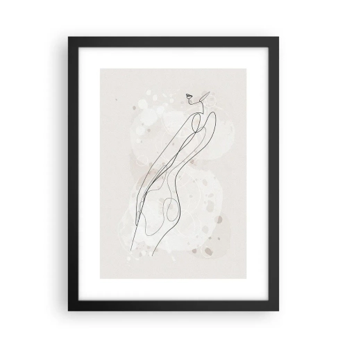 Poster in einem schwarzem Rahmen - Der Blick schweift - 30x40 cm