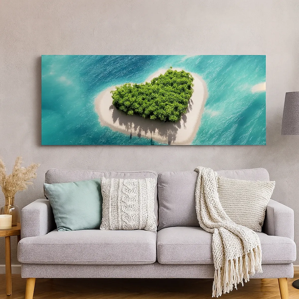 Bild auf Leinwand - Leinwandbild - ich liebe Sommer - 30x30 cm