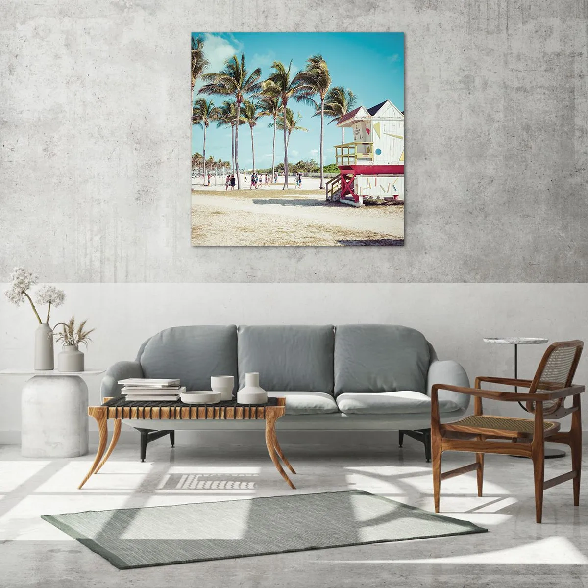 Glasbild - Bild auf glas - Dir steht ein schöner Tag bevor - 40x40 cm