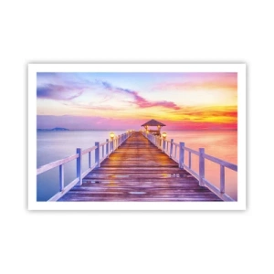 Poster - Die lila-goldene Stille des Abends - 91x61 cm