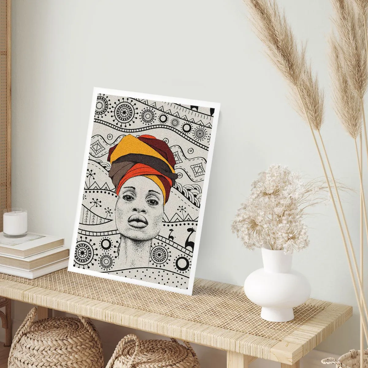 Poster - Afrikanisches Porträt - 40x50 cm