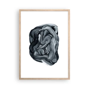 Poster in einem Rahmen aus heller Eiche - Es ist nicht so einfach - 50x70 cm