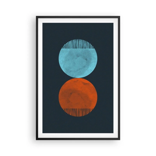 Poster in einem schwarzem Rahmen - Nur Geometrie? - 61x91 cm