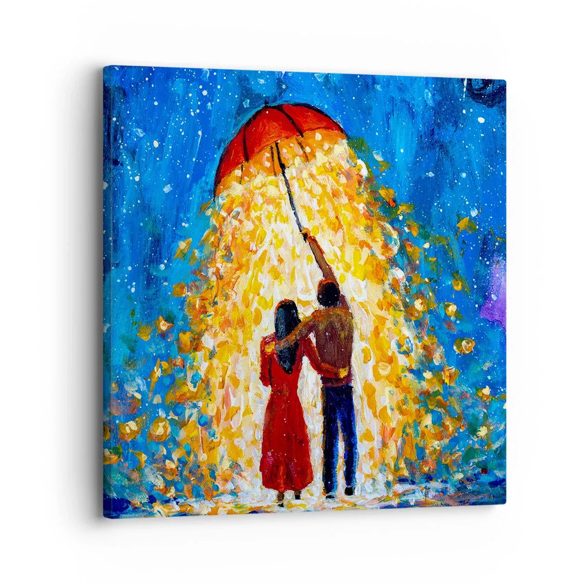 Bild auf Leinwand - Leinwandbild - Zauber eines Regenabends? - 30x30 cm