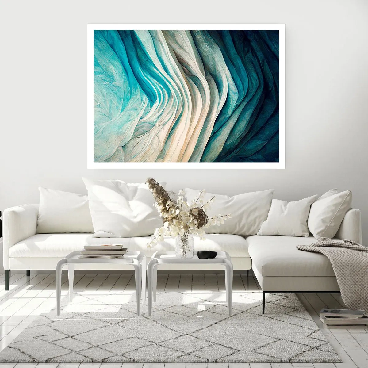 Poster - Blaue Unersättlichkeit - 91x61 cm