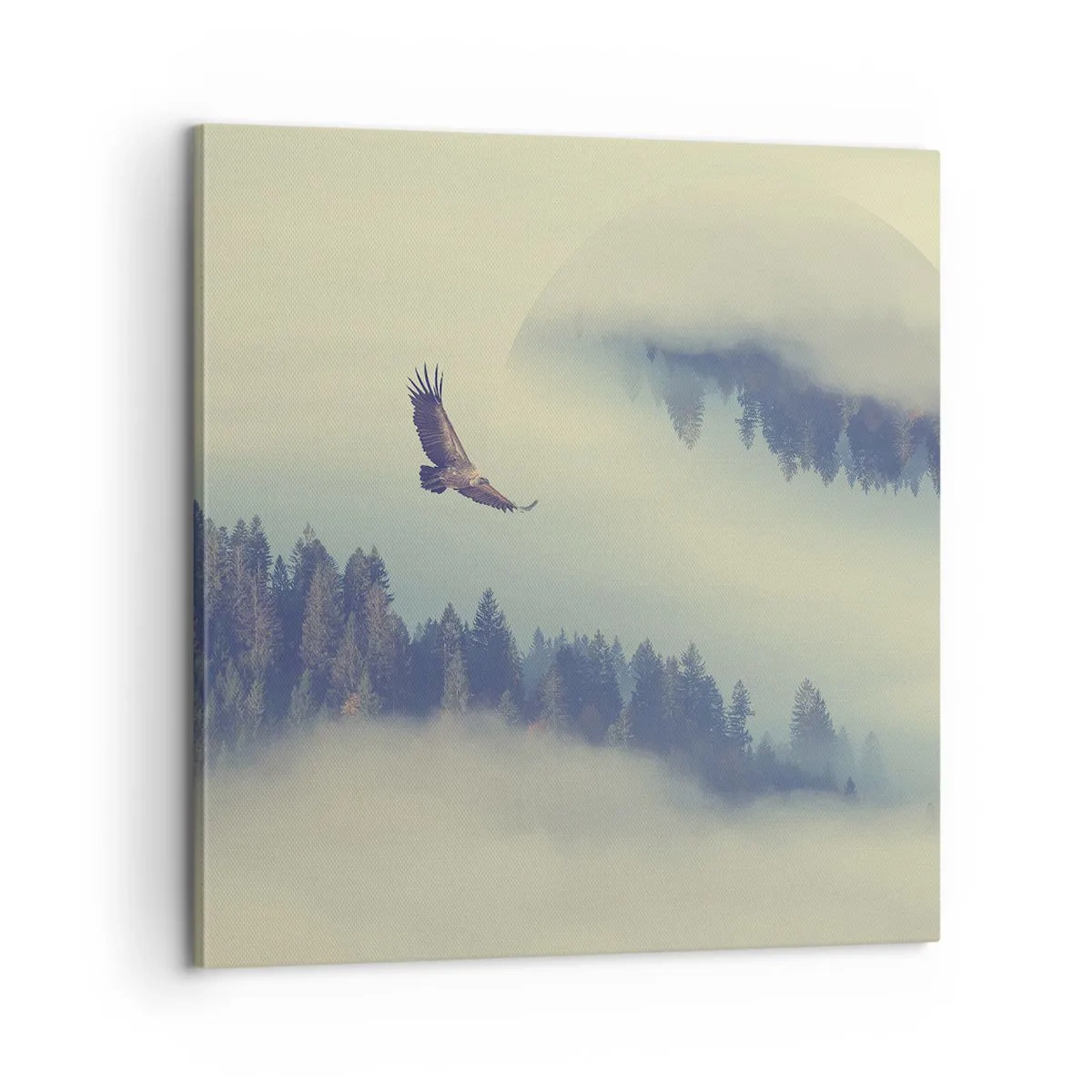 Bild auf Leinwand - Leinwandbild - Ich habe den Schatten eines Adlers gesehen - 60x60 cm