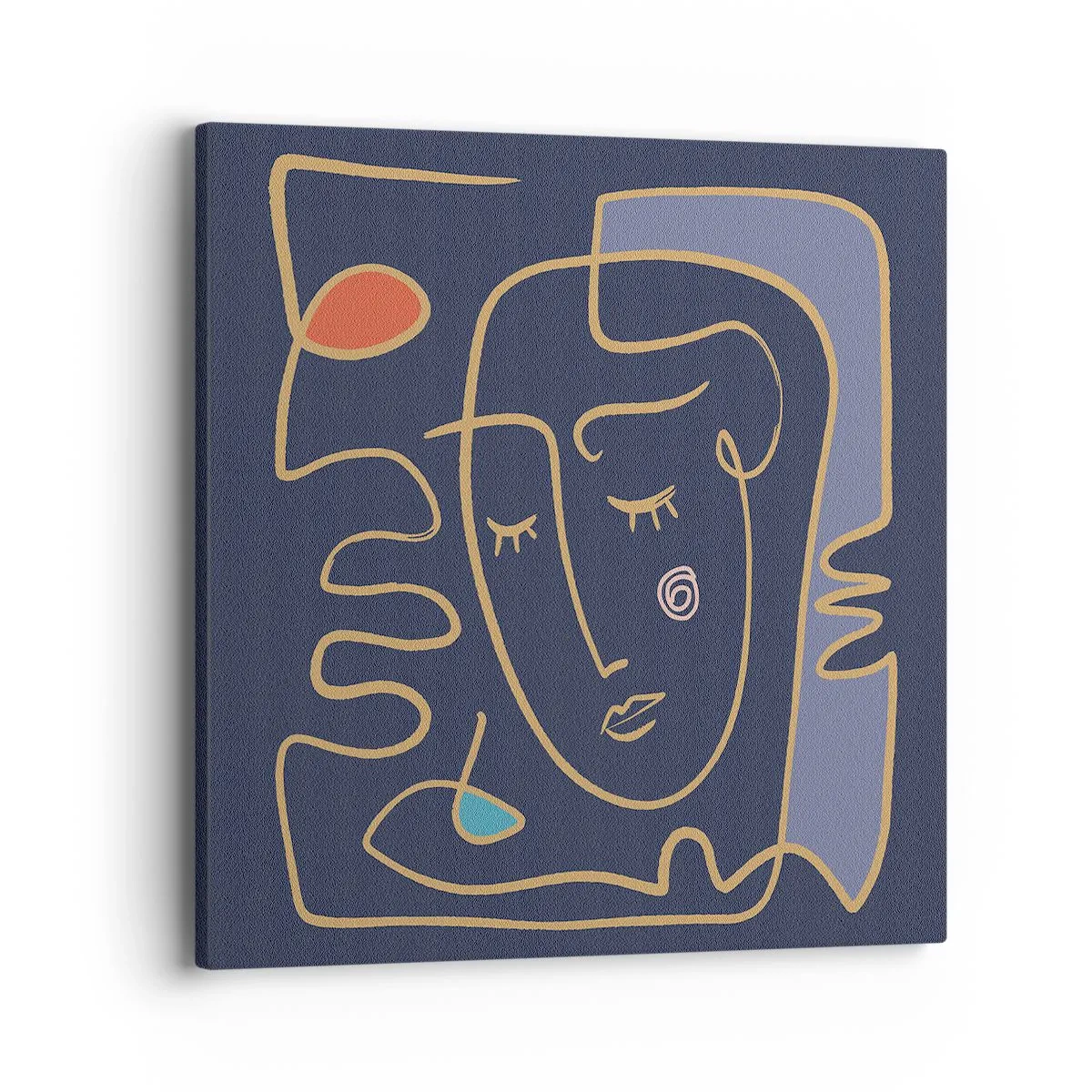 Bild auf Leinwand - Leinwandbild - In Gedanken - 40x40 cm