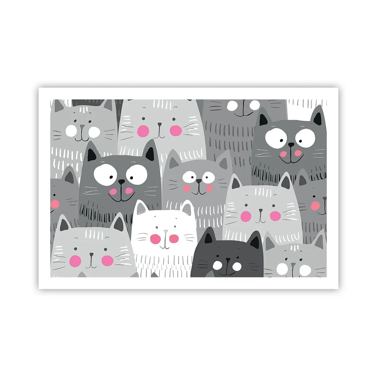 Poster - Katzenwelt - 91x61 cm