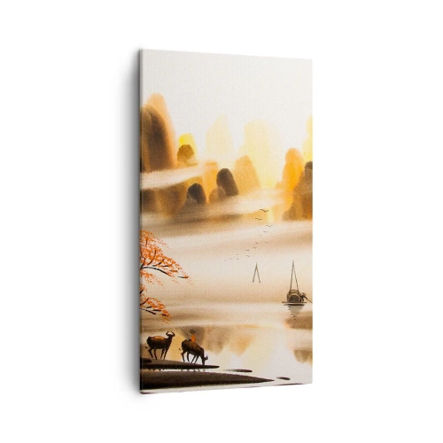 Bild auf Leinwand - Leinwandbild - Weiter als im Fernosten - 45x80 cm