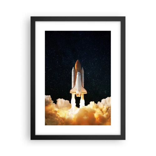Poster in einem schwarzem Rahmen - Ad Astra! - 30x40 cm