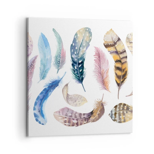 Bild auf Leinwand - Leinwandbild - Hell, bunt und bunt - 60x60 cm