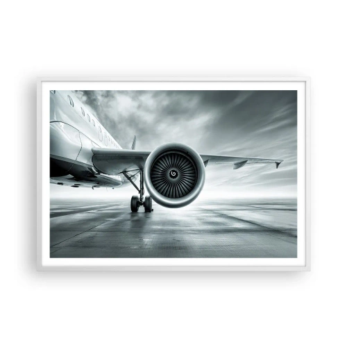 Poster in einem weißen Rahmen - Die Macht ist da! - 100x70 cm