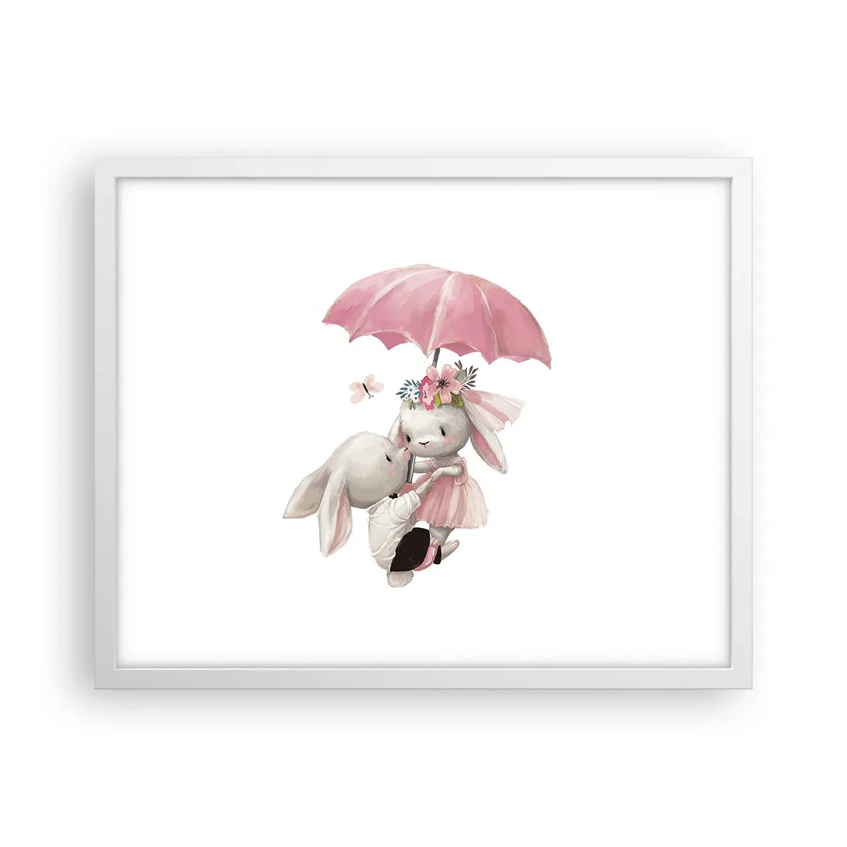 Poster in einem weißen Rahmen - Das ist eben Liebe - 50x40 cm