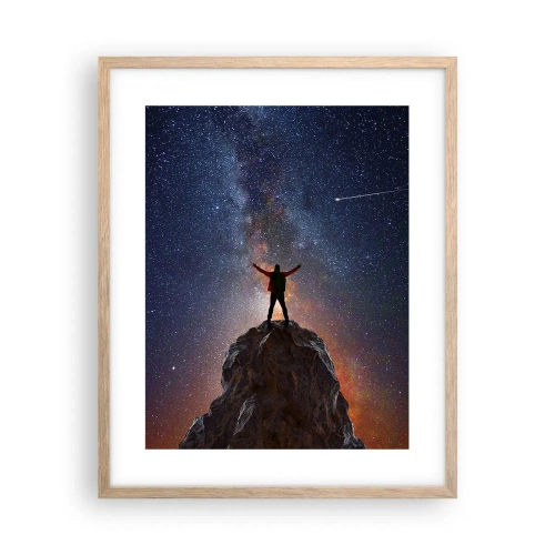 Poster in einem Rahmen aus heller Eiche - Die Macht ist mit mir! - 40x50 cm