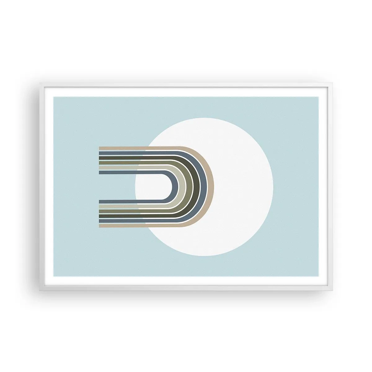 Poster in einem weißen Rahmen - Unwiderstehliche Anziehungskraft - 100x70 cm