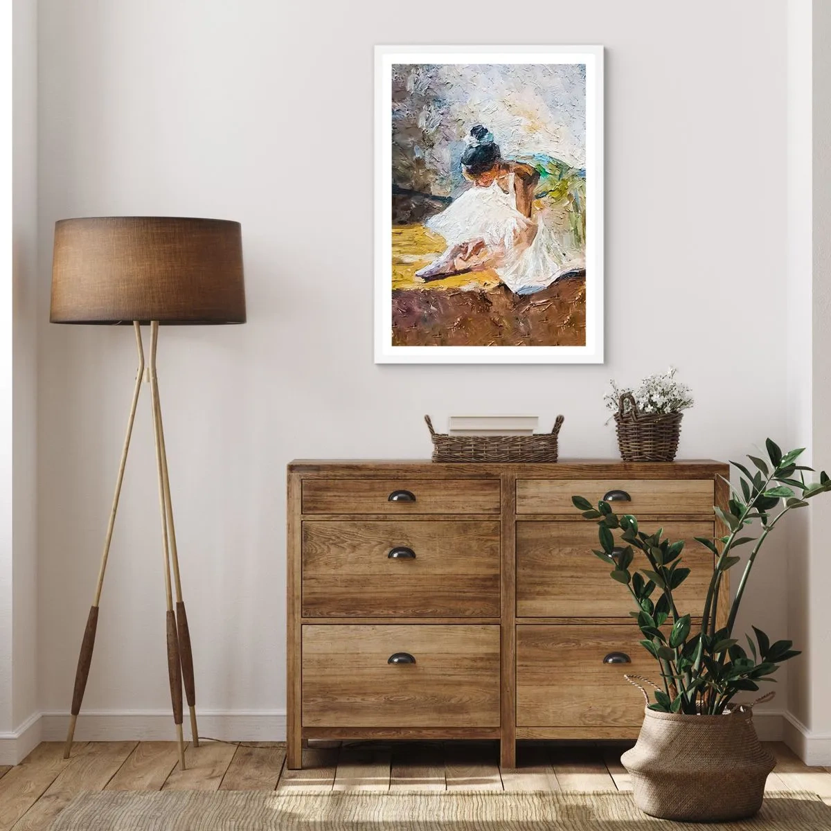 Poster in einem weißen Rahmen - Aus einem Gemälde von Degas - 40x50 cm