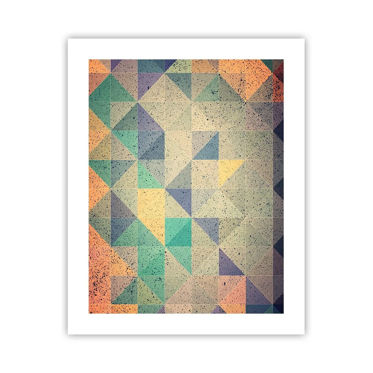 Poster - Republik der Dreiecke - 40x50 cm
