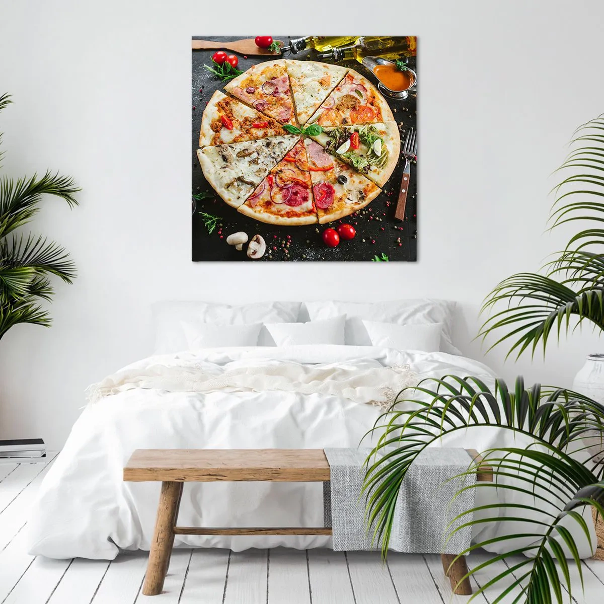 Bild auf Leinwand - Leinwandbild - Eine Reihe von Geschmacksrichtungen - 30x30 cm