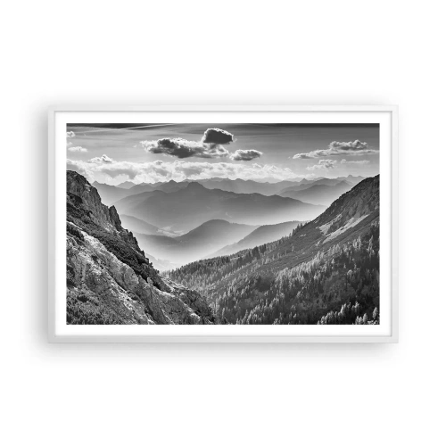 Poster in einem weißen Rahmen - Bis zum Horizont - 91x61 cm