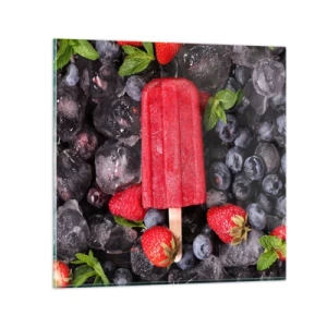 Glasbild - Bild auf glas - So schmeckt der heiße Sommer - 70x70 cm