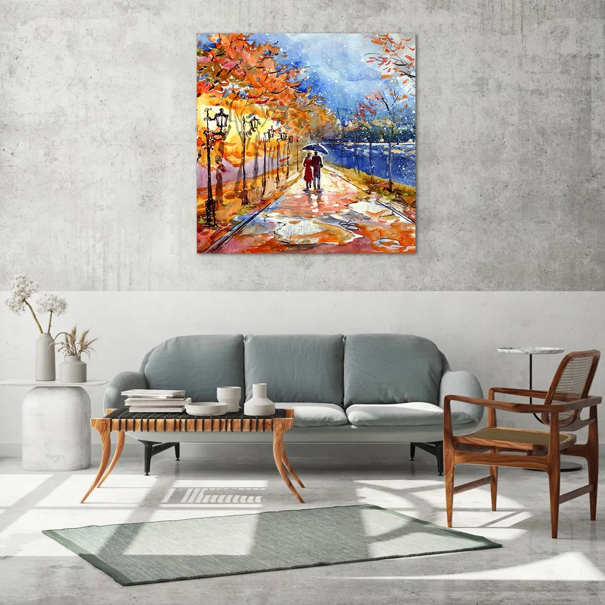 Glasbild - Bild auf glas - Gemeinsam bis an die Grenze der Zeit - 60x60 cm