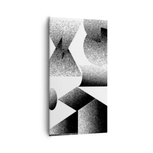 Bild auf Leinwand - Leinwandbild - Winkel und Ovale - 55x100 cm