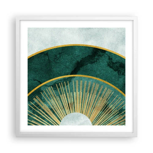 Poster in einem weißen Rahmen - Anderes Sonnensystem - 50x50 cm