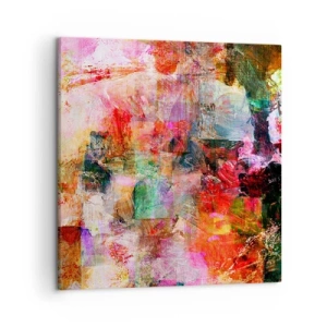 Bild auf Leinwand - Leinwandbild - Eine Reise durch die Rosen - 50x50 cm