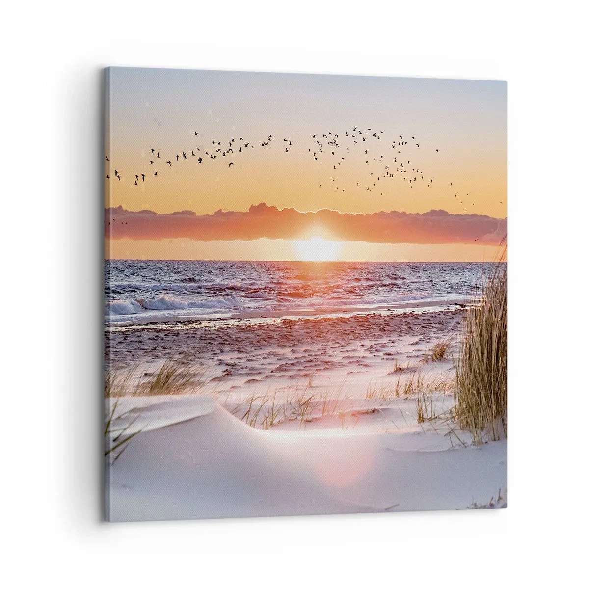 Bild auf Leinwand - Leinwandbild - Horizontale Landschaft - 60x60 cm