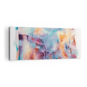 Bild auf Leinwand - Leinwandbild - Buntes Durcheinander - 100x40 cm