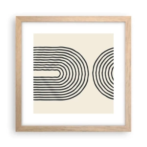 Poster in einem Rahmen aus heller Eiche - In einem Moment ... - 30x30 cm