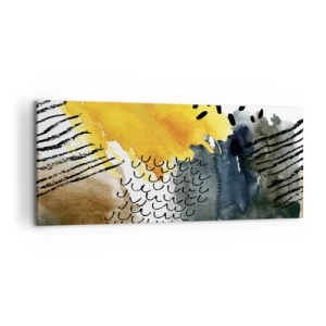 Bild auf Leinwand - Leinwandbild - Ein Treffen der Elemente der Natur - 100x40 cm
