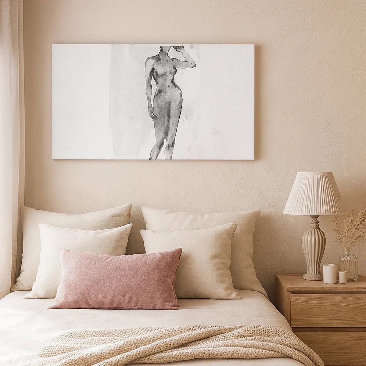 Bild auf Leinwand - Leinwandbild - Eine Studie über das Ideal der Weiblichkeit - 30x30 cm