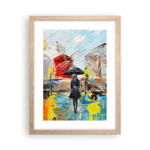 Poster in einem Rahmen aus heller Eiche - Pariser Legenden - 30x40 cm