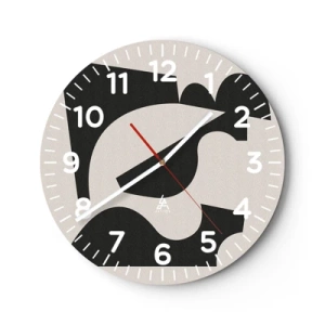 Wanduhr - Glasuhr - Zum Selbstbauen - 30x30 cm