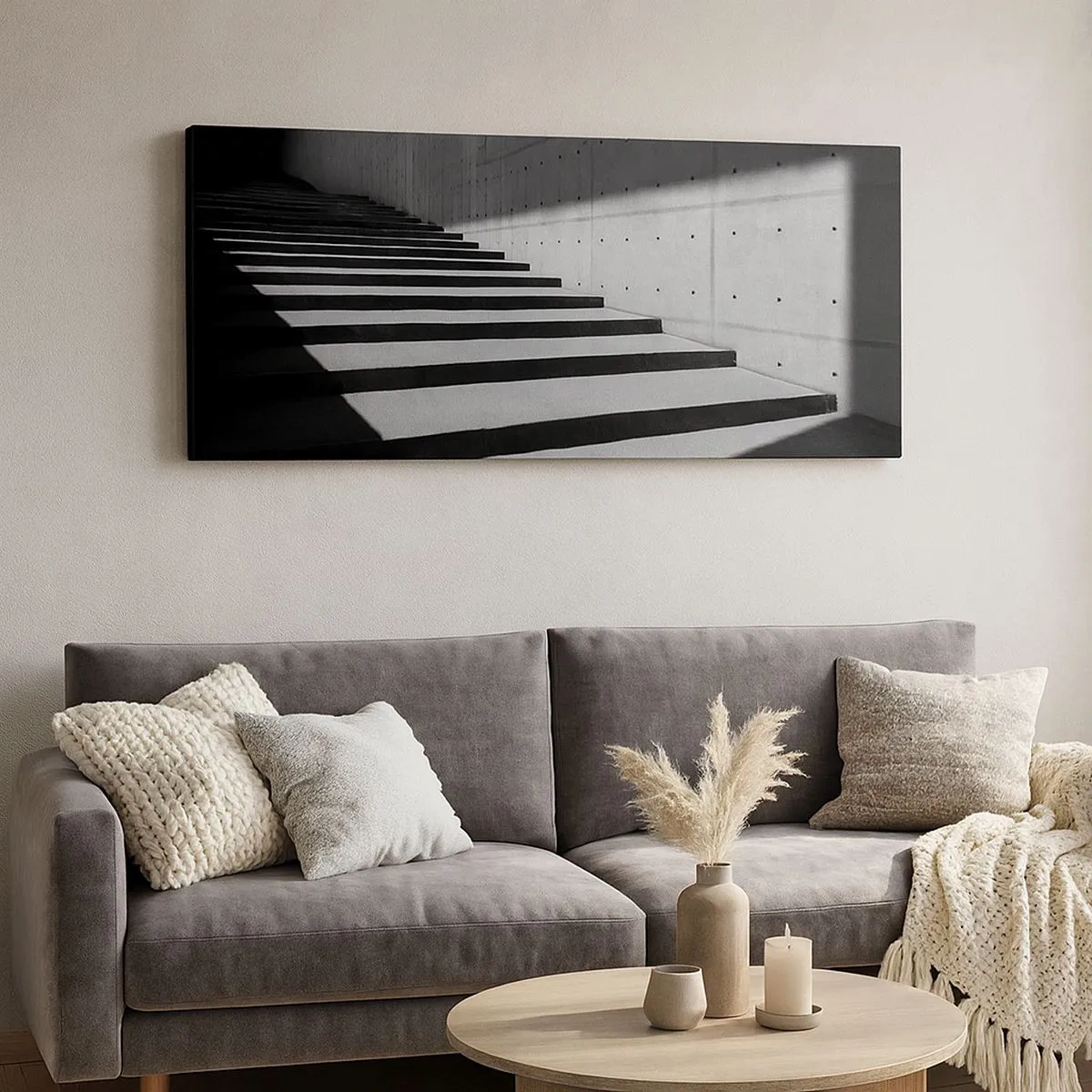 Bild auf Leinwand - Leinwandbild - Rohe Schönheit des Modernismus - 100x40 cm