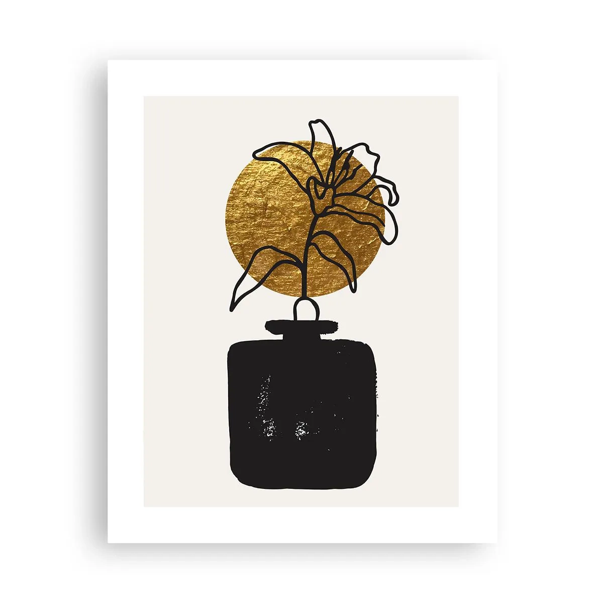 Poster - Schönheit ist Gold wert - 40x50 cm