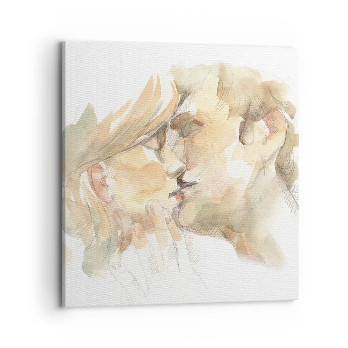 Bild auf Leinwand - Leinwandbild - Hälfte gefunden? - 70x70 cm