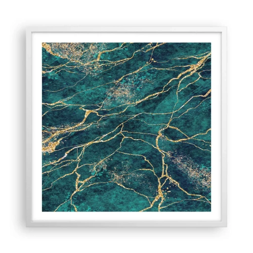 Poster in einem weißen Rahmen - Goldmine - 60x60 cm